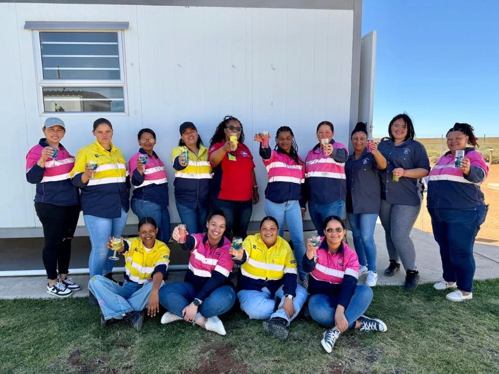 The women of Steenkampskraal Monazite Mine celebrating Women’s Day 2026.